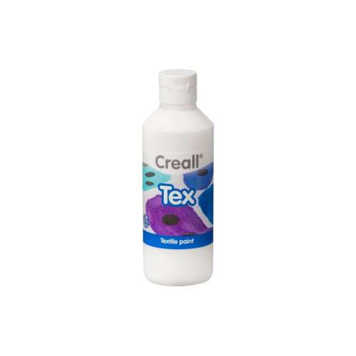 Creall Tex weiße Textilfarbe, 250 ml Flasche