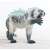 Schleich Eldrador Ice Tiger figure, side view, white tiger with blue ice crystals, fantasy animal figurine