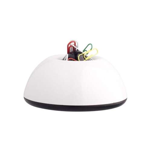 ICO Lux weißer magnetischer Büroklammernhalter