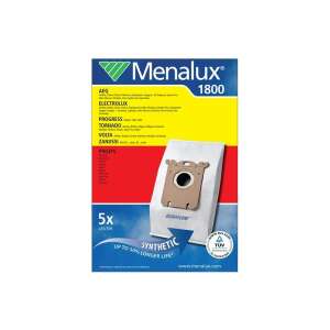 Menalux 1800 vacuum cleaner bags, 5 pack, synthetic, compatible with AEG, Electrolux, Progress, Tornado, Volta, Zanussi, Philips - Menalux