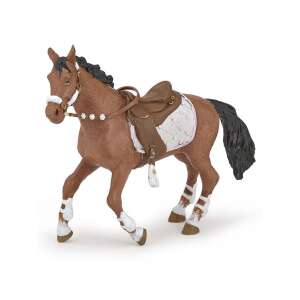 Papo brown horse with saddle and bridle, toy figure for kids - Papo Figure