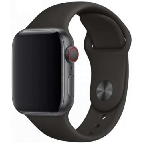 Devia fekete szilikon sport szíj Apple Watch 38/40/41mm órához - Okosóra szíj