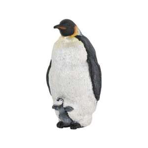 Papo Emperor Penguin with chick figurine, realistic animal model for kids - Papo