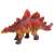 Red and orange dinosaur figure, 3/4 view