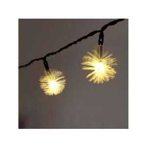 Ghirlandă cu LED-uri cu energie solară de 6 metri cu 30 LED-uri de culoare alb cald în formă de păpădie - Ghirlande luminoase