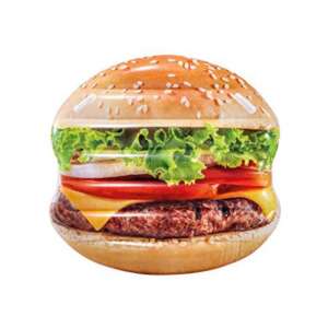 Intex: Nafukovacia gumová podložka Hamburger 145x142cm 85107866 Plážové matrace a kreslá