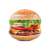 Intex inflatable hamburger pool float, 145x142cm