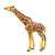 Papo Giraffe figurine, realistic animal toy for kids, brown and yellow giraffe with long neck