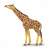 Papo Giraffe figurine, realistic animal toy for kids, brown and yellow giraffe with long neck