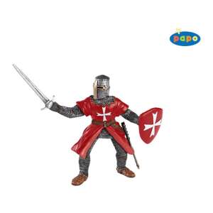 Papo Templer-Figur, Vorderansicht, mit Schwert und Schild - Papo Figuren