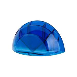 ICO Smart Blue Desk Organizer with 6 Compartments for Pens, Notepads, and Office Supplies - Notepad holder