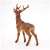 Papo Red Deer Figurine, back view, realistic animal toy for kids