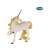 Papo Golden Unicorn Figurine, white unicorn with golden mane and horn, standing on all four legs, detailed and realistic, perfect for imaginative play