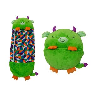Happy Nappers Duncan Drachen Schlafsack Kissen, offen und geschlossen - Schlafsäcke für Kinder