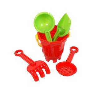 Sandkasten-Set mit 7 Sandkästen im Eimer - sortiert 56015048 - Strandspielzeug