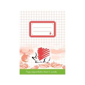 ICO Süni A5 großes kariertes Notizbuch für die 1. Klasse, Igel-Design - ICO