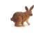 Papo Brown Rabbit Figurine, realistic animal toy for kids