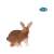 Papo Brown Rabbit Figurine, realistic animal toy for kids