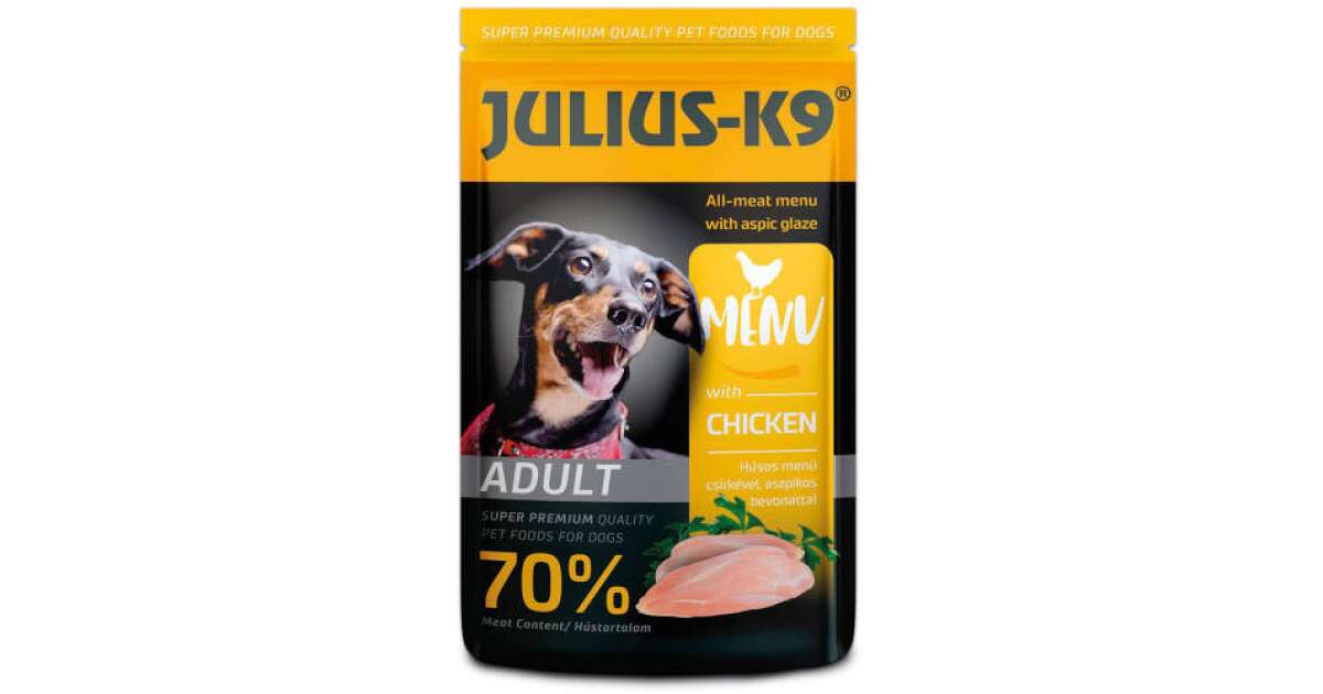 JULIUSK9 Dog Adult Beef nedveseledel (csirke) felnőtt kutyák részére