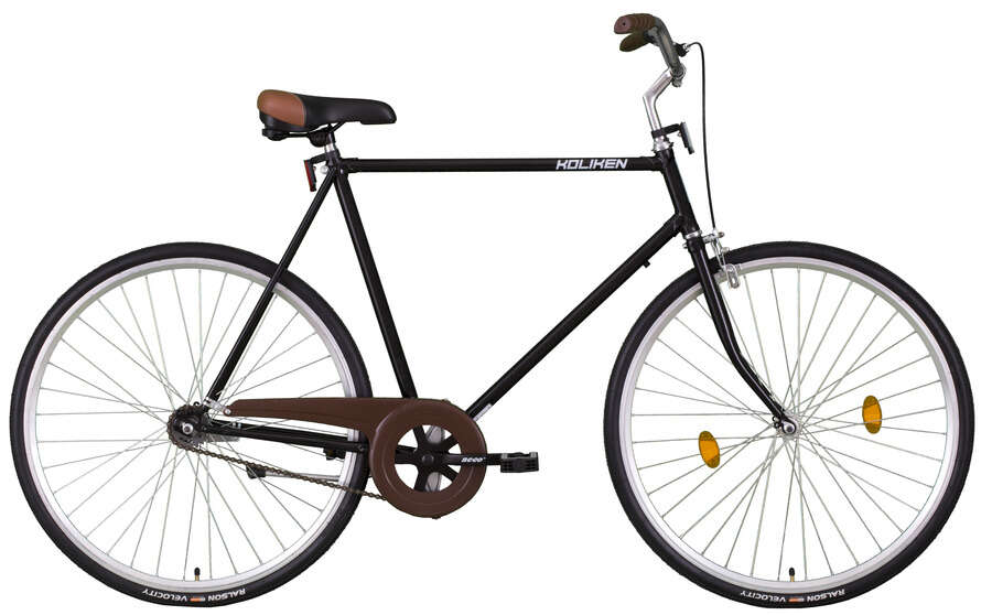 KOLIKEN 28" Férfi kontrás kerékpár fekete 59 cm-es váz