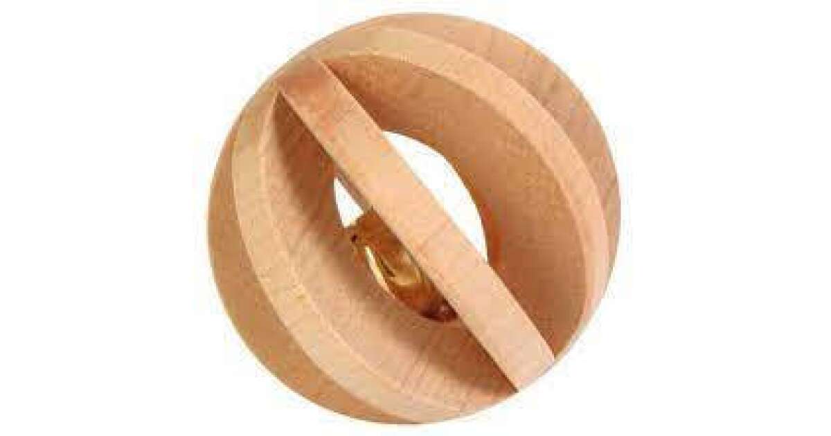 Trixie Slat Ball - játék (fából, csengővel) macskák részére (Ø6cm ...