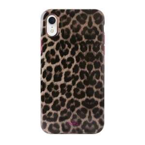 Puro Glam Leopard iPhone Xr case, pink trim - Puro