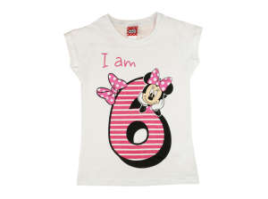 Disney szülinapos lány Póló - Minnie Mouse (6 éves) - 122-es méret 31322428 Gyerek pólók