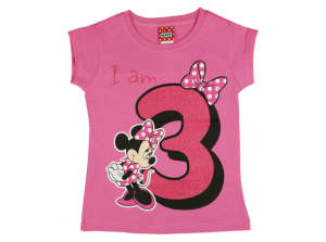 Disney szülinapos lány Póló - Minnie Mouse (3 éves) 31322491 Gyerek pólók