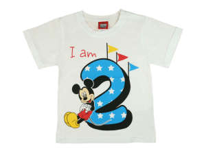 Disney szülinapos fiú Póló - Mickey Mouse (2 éves) - 92-es méret 31322500 Gyerek póló