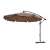 Garden Hero brauner Freischirm geöffnet, Seitenansicht