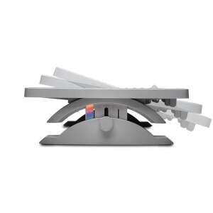 Kensington SoleMate Pro adjustable footrest, side view, showing adjustable height and angle - Furniture