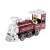 Old Timer toy train, red steam locomotive with a driver, 15 cm