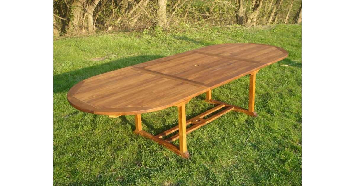 Prince teakfa asztal 120x120-180 cm-es | Pepita.hu