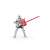 Papo knight figure in silver armor with red shield and unicorn emblem