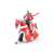 Papo knight on horseback with red armor and unicorn emblem
