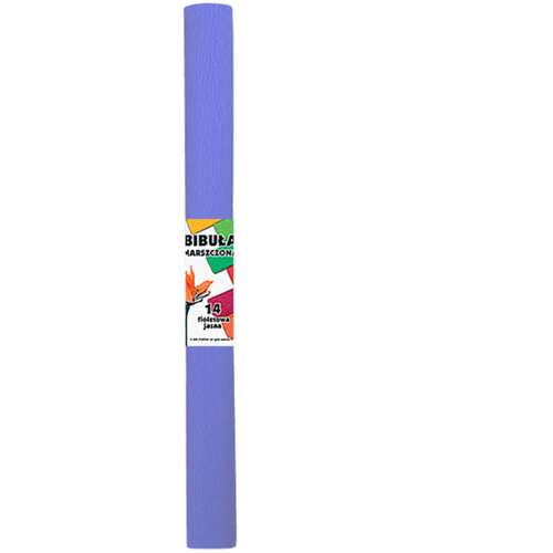 Világos ibolyakék krepp papír tekercs, 50x200cm, BibulA márka