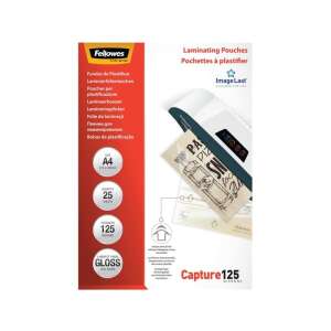 Fellowes A4 125 mikron fényes lamináló fólia, 25 lap - Fellowes
