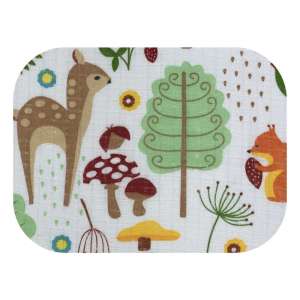 LittleONE by Pepita minőségi Textil pelenka - Mókus az erdőben #zöld-bézs (U018)