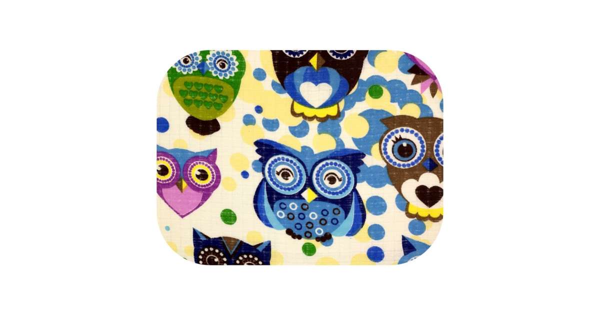 Ega minőségi Textil pelenka - Baglyok #lila-sárga (U019 ...