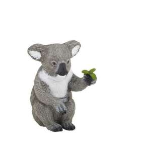 Papo Koala figurine, realistic animal toy, grey koala with leaf, educational toy for kids - Papo Figure