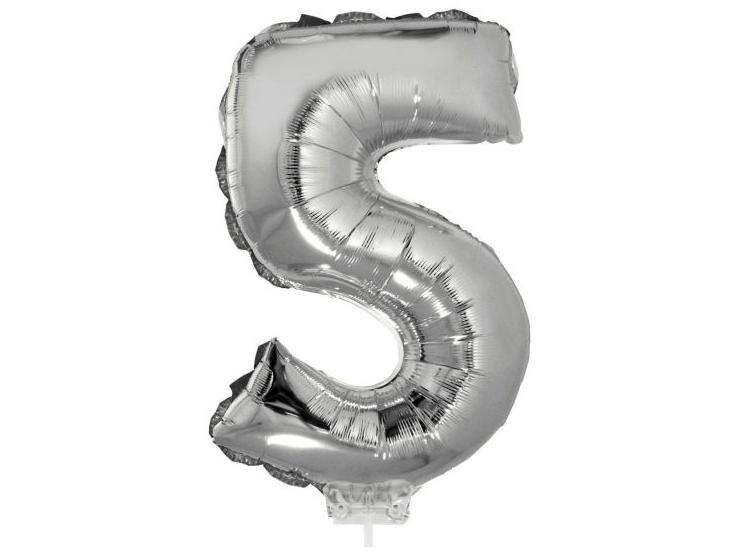 Wiele balonów - 5, srebrne, 42 cm