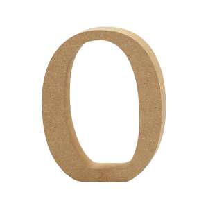 Holzszahl 0, 13 cm, MDF, für Basteln und Dekoration - Holzbeschriftungen & Dekoelemente