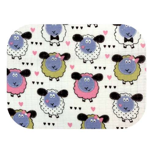 LittleONE by Pepita minőségi Textil pelenka - Színes Bárányok (U022)