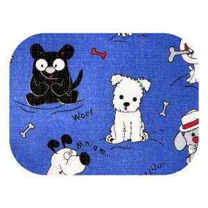 Scutec textil de calitate Ega - catelus # albastru inchis  (F012)