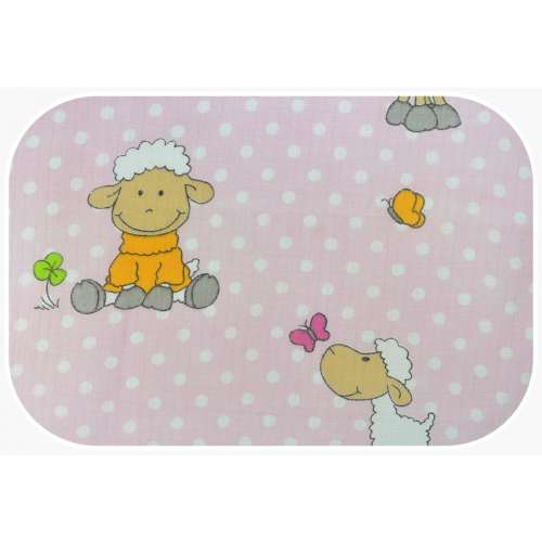 LittleONE by Pepita minőségi Textil pelenka - Bárány pillangóval #rózsaszín (L015) 31323599