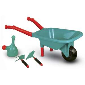 Kids Garden Tool Set with Wheelbarrow, 4 pieces, includes shovel, rake, watering can and wheelbarrow - Garden Tools for Kid