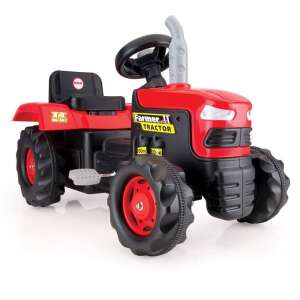 Red Dolu Farmer II pedal tractor for kids, with horn and comfortable seat - Dolu