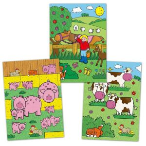 Galt Water Magic Farm coloring book pages with farm animals - Activity Book, Coloring