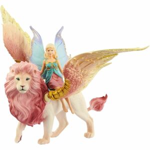 Schleich Bayala Fairy riding Winged Lion Figure - Schleich