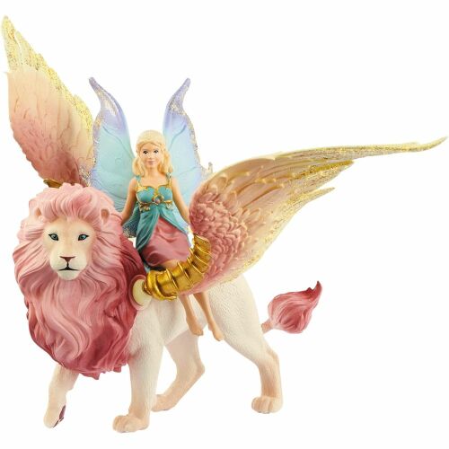 Schleich Bayala Fairy riding Winged Lion Figure
